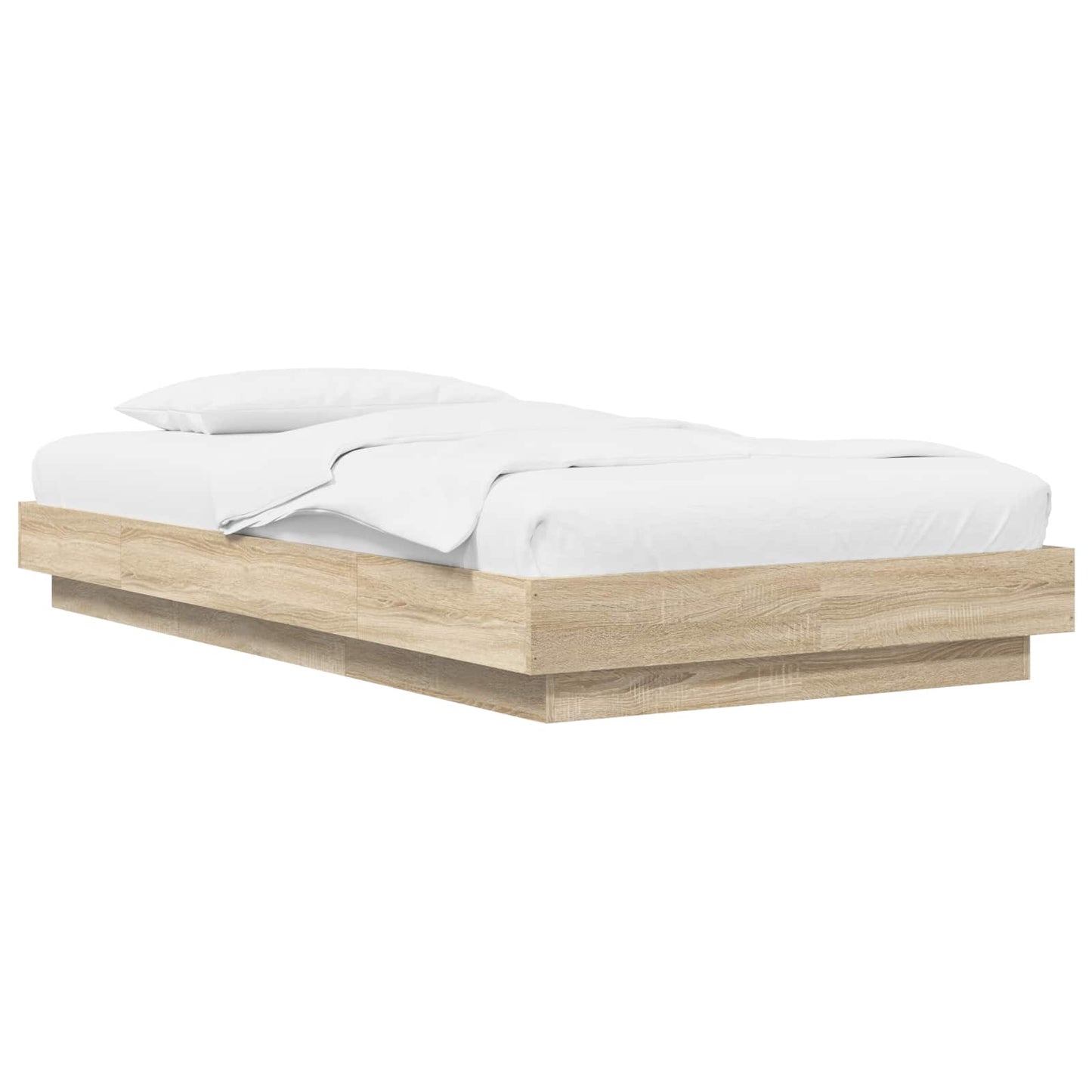 Gulvsengramme Sonoma-eg 80 x 210 cm Konstrueret træ