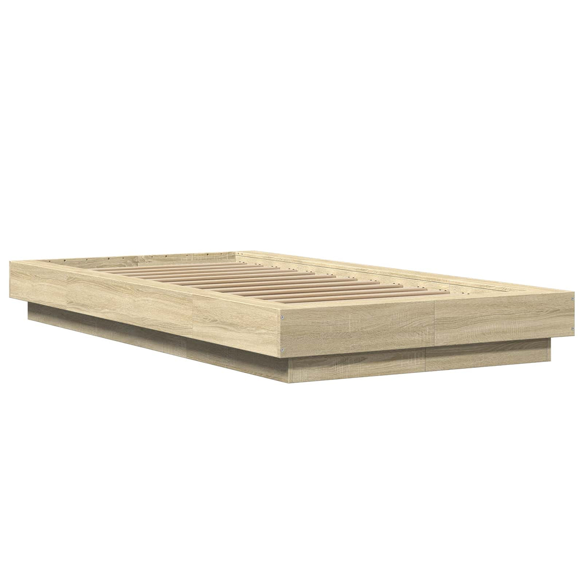 Gulvsengramme Sonoma-eg 80 x 210 cm Konstrueret træ