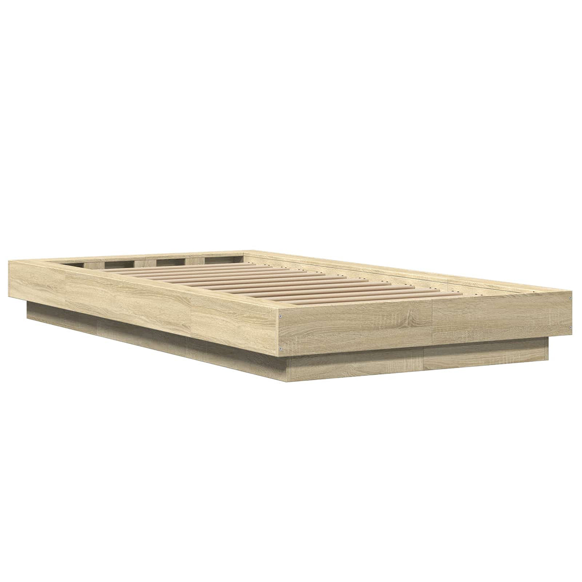 Gulvsengramme Sonoma-eg 80 x 210 cm Konstrueret træ