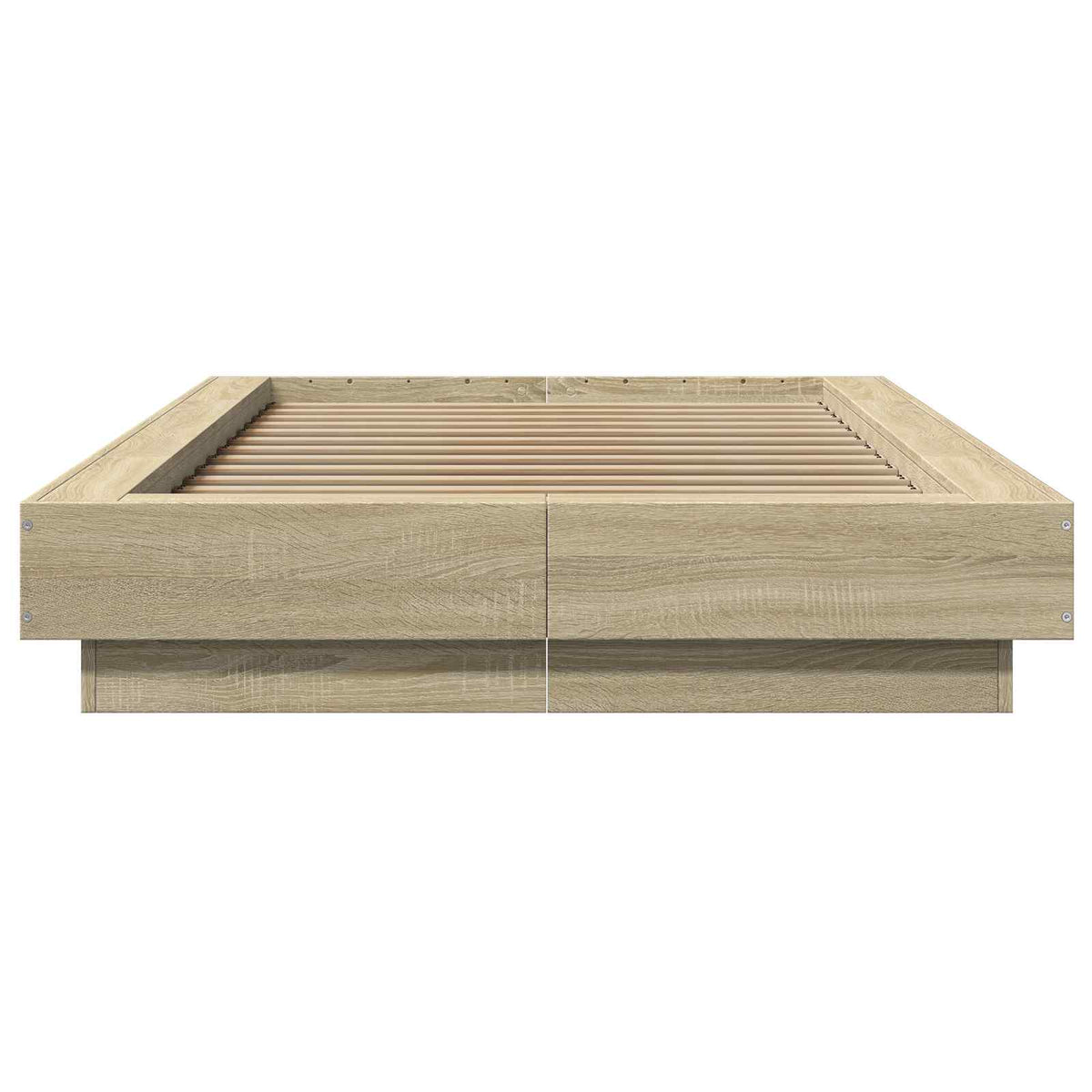 Gulvsengramme Sonoma-eg 80 x 210 cm Konstrueret træ
