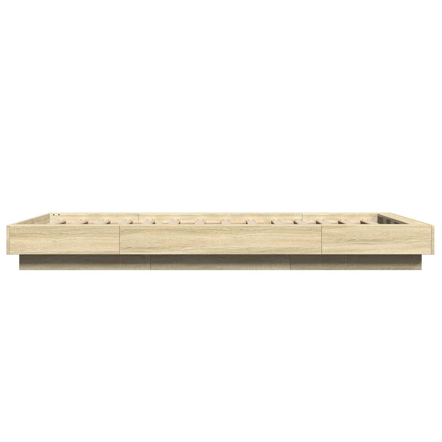 Gulvsengramme Sonoma-eg 80 x 210 cm Konstrueret træ