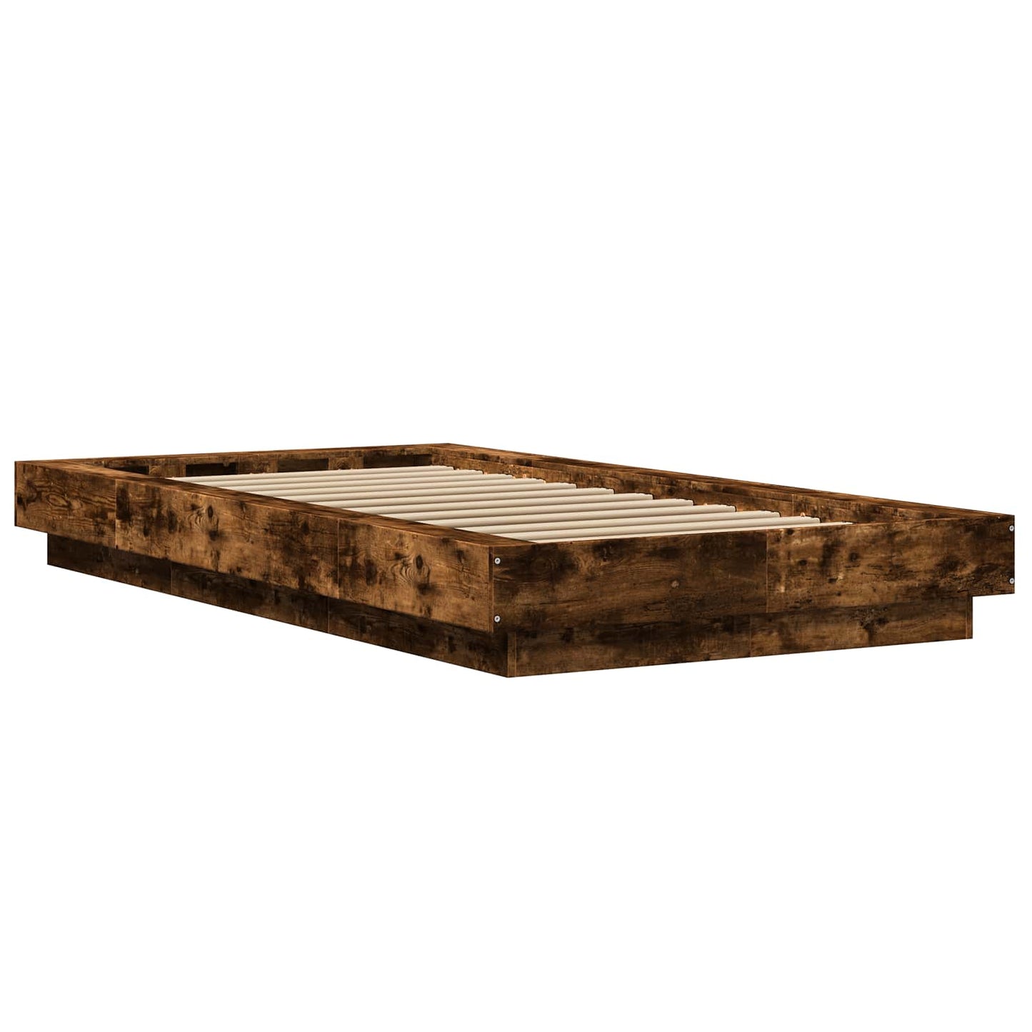 Gulvsengramme Røget eg 80 x 210 cm Konstrueret træ