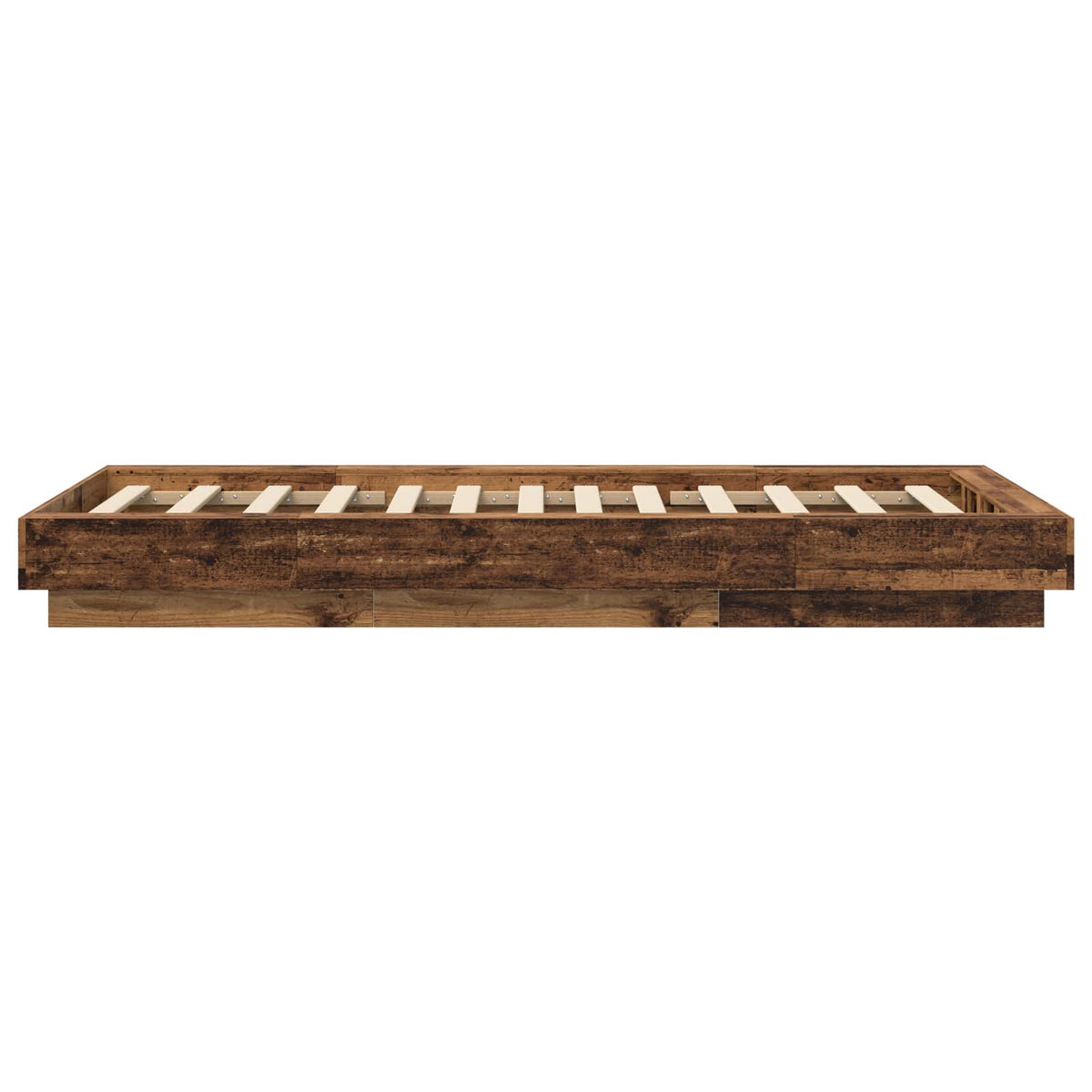 Gulvsengramme Gammelt træ 80 x 210 cm Konstrueret træ
