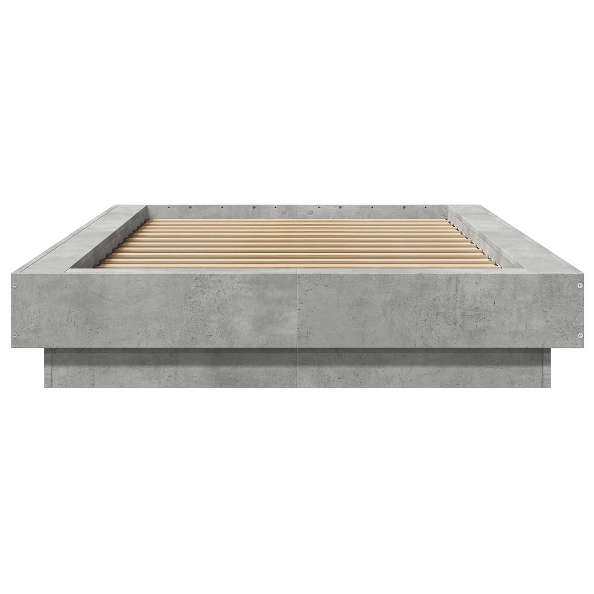 Gulvsengramme Betongrå 80 x 210 cm Konstrueret træ