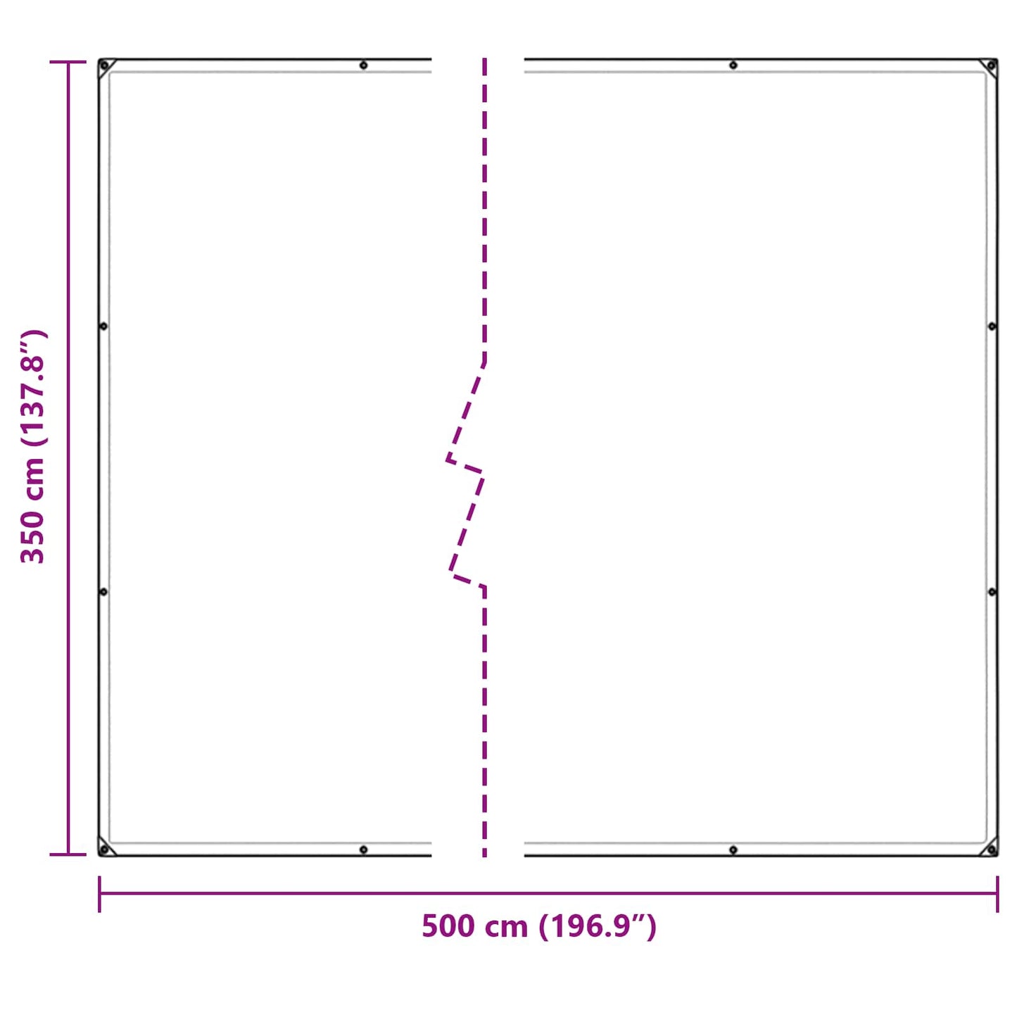 Planteovertræk Transparent 5 × 3,5 m PE