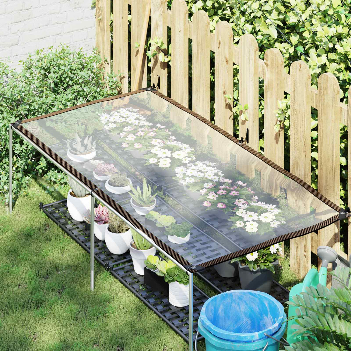 Planteovertræk Transparent 1 x 2 m PE