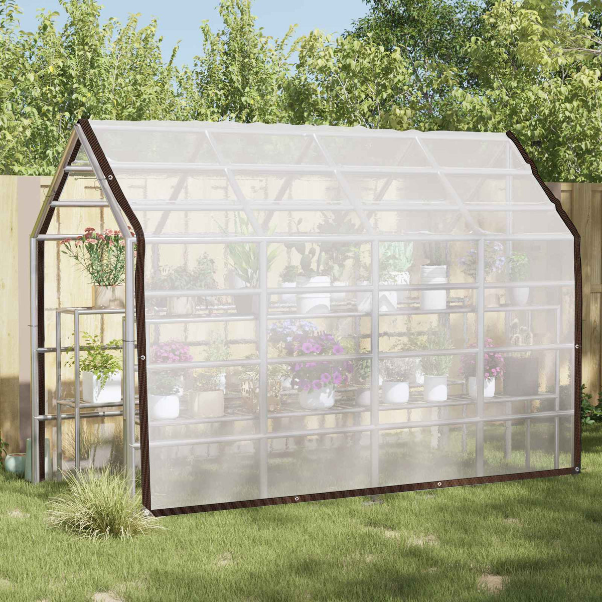 Planteovertræk Transparent 3 x 3 m PE