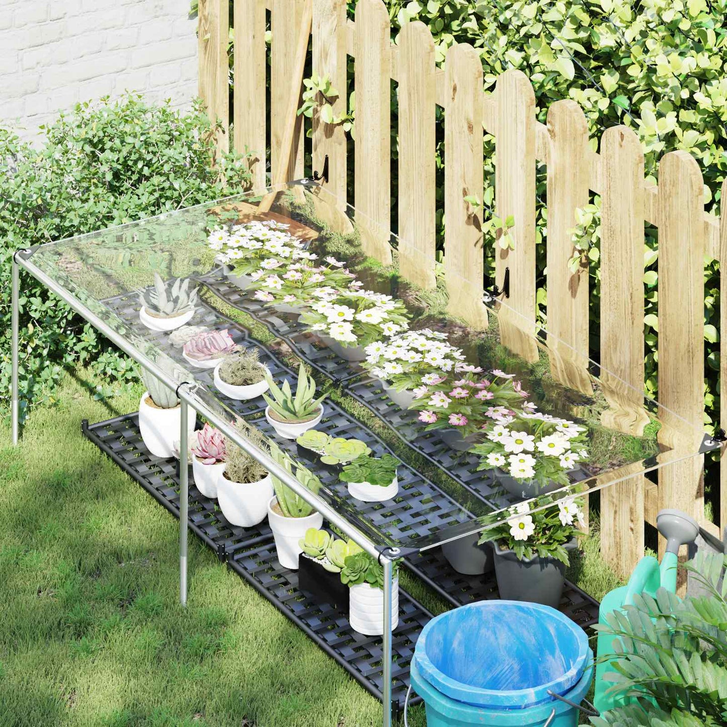 Planteovertræk Transparent 1 x 2 m PVC