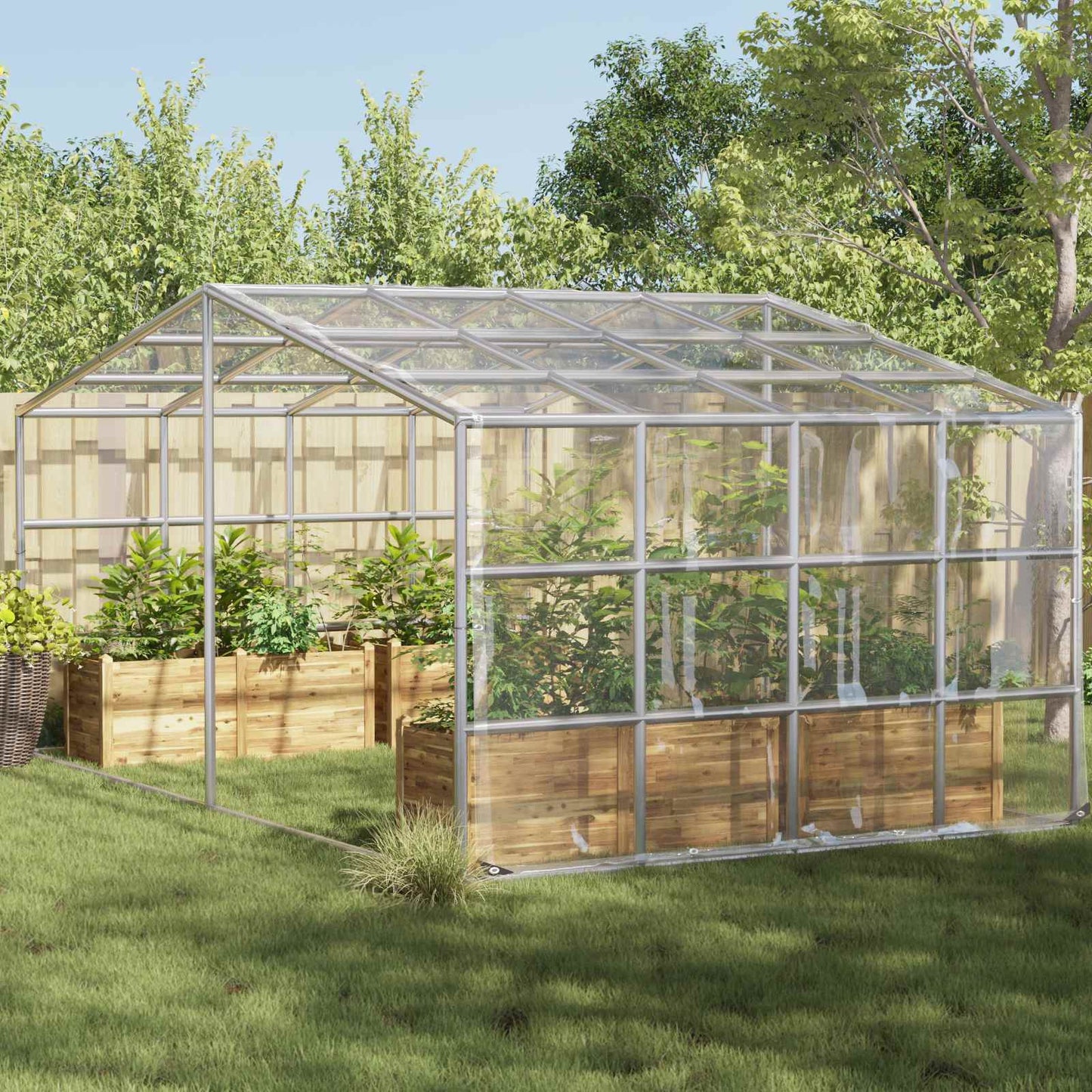 Planteovertræk Transparent 3 x 12 m PVC