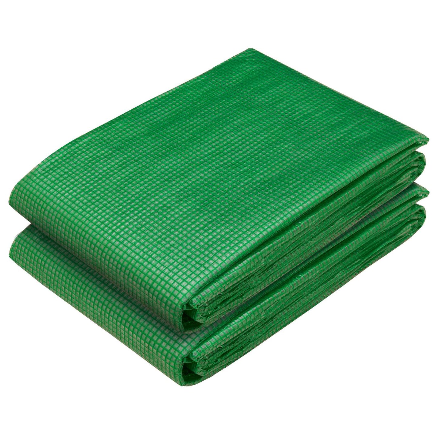 Presenning med øjer 2 stk. Grøn 3 x 5 m 260 gsm PE