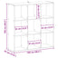 Bogreol Sort eg 102 x 32 x 102 cm