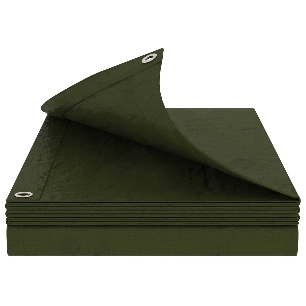Presenning med øjer Grøn 6 x 6 m 260 gsm PE
