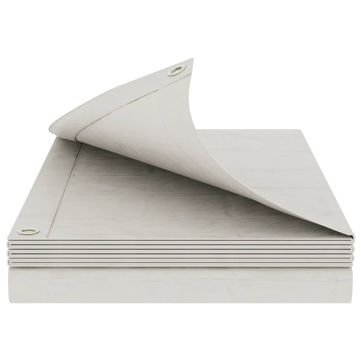 Presenning med øjer Hvid 4 x 6 m 90 gsm PE
