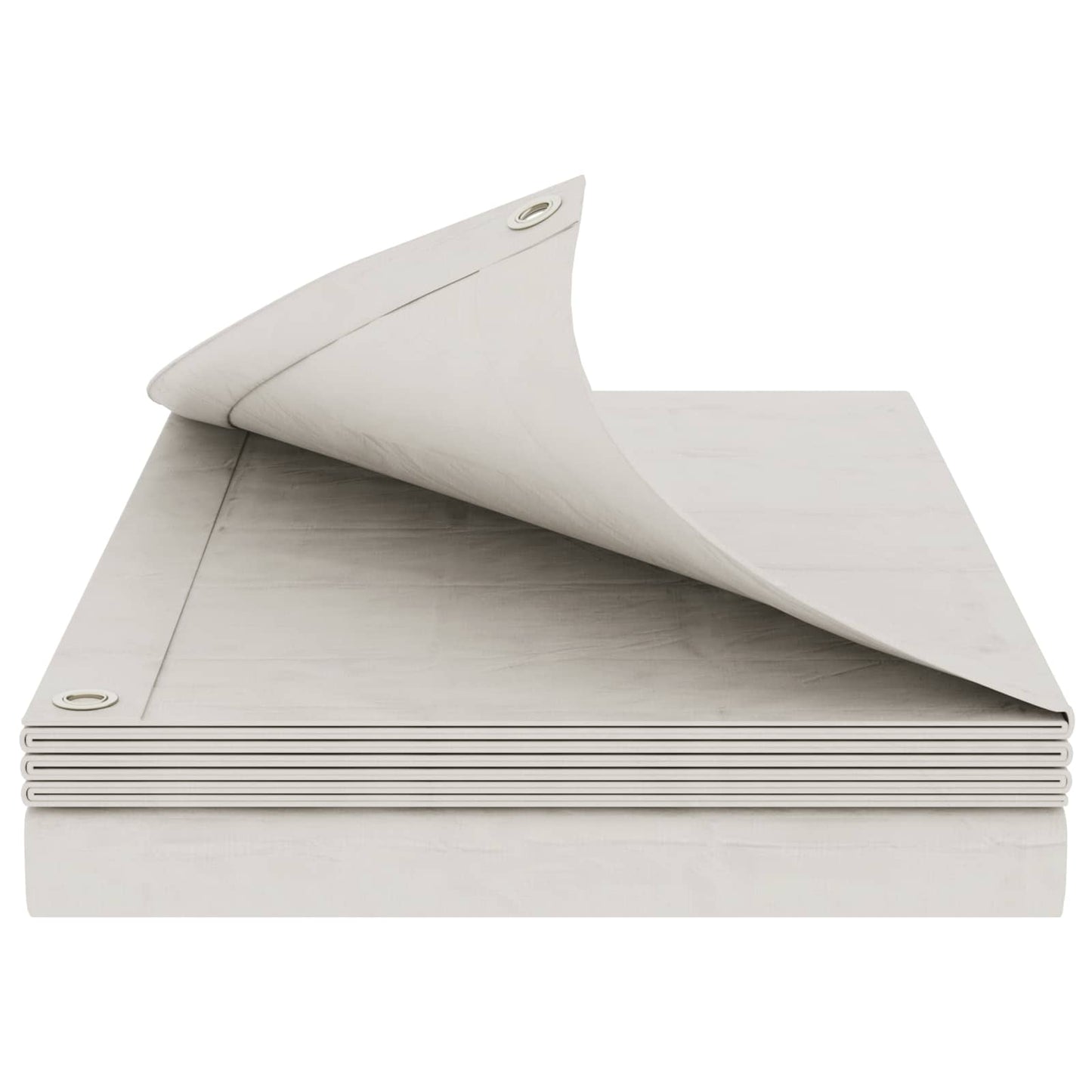 Presenning med øjer Hvid 8 x 8 m 180 gsm PE