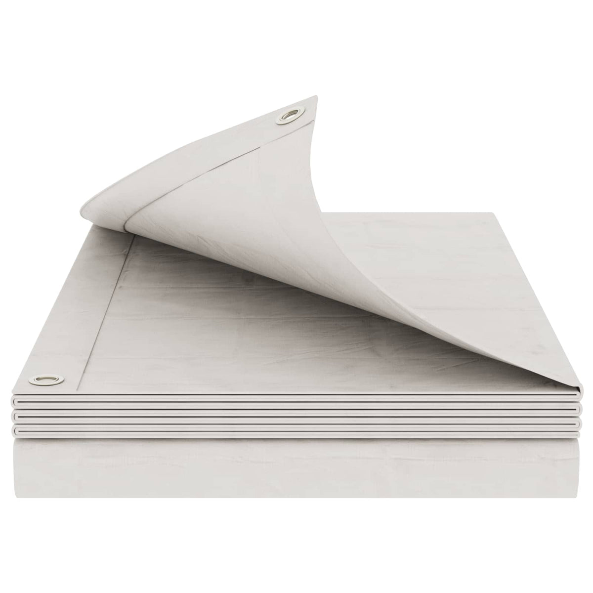 Presenning med øjer Hvid 4 x 6 m 260 gsm PE