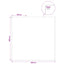 Presenning med øjer Antracitgrå 8 x 8 m 180 gsm PE