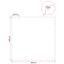 Presenning med øjer Blå 6 x 6 m 180 gsm PE