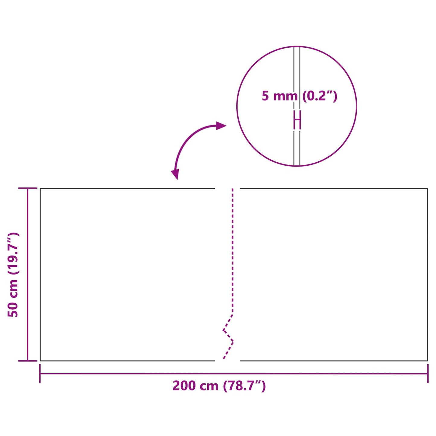Kork rolle Brun 200 x 50 x 0,5 cm Kork