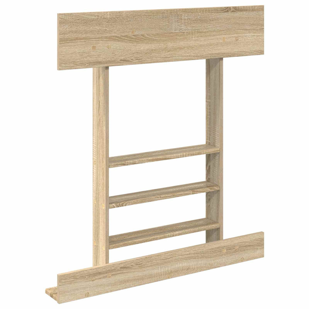 Vægmonteret fiskestangsholder Konstrueret træ 93 x 12 x 103 cm