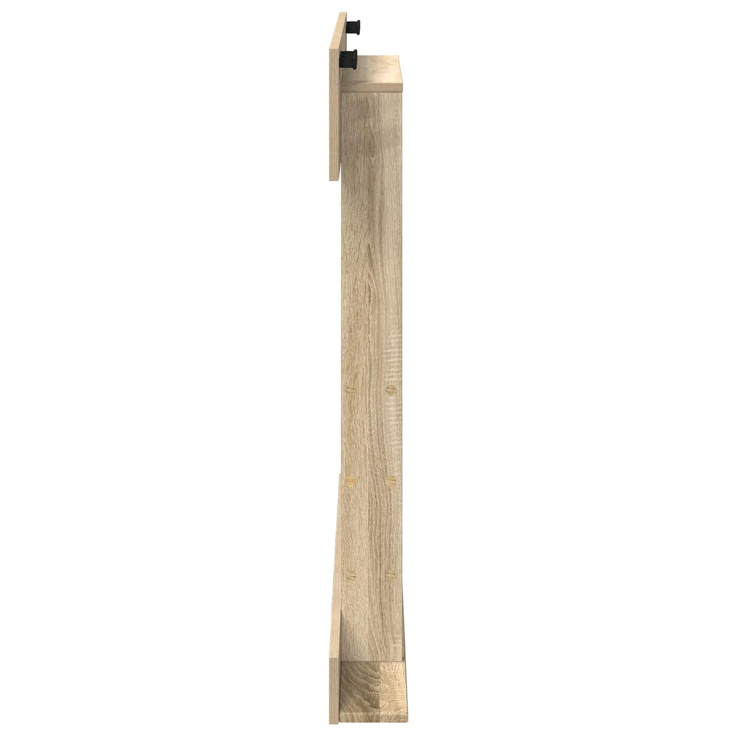 Vægmonteret fiskestangsholder Konstrueret træ 93 x 12 x 103 cm