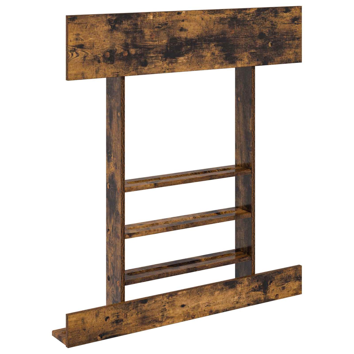 Vægmonteret fiskestangsholder Konstrueret træ 93 x 12 x 103 cm