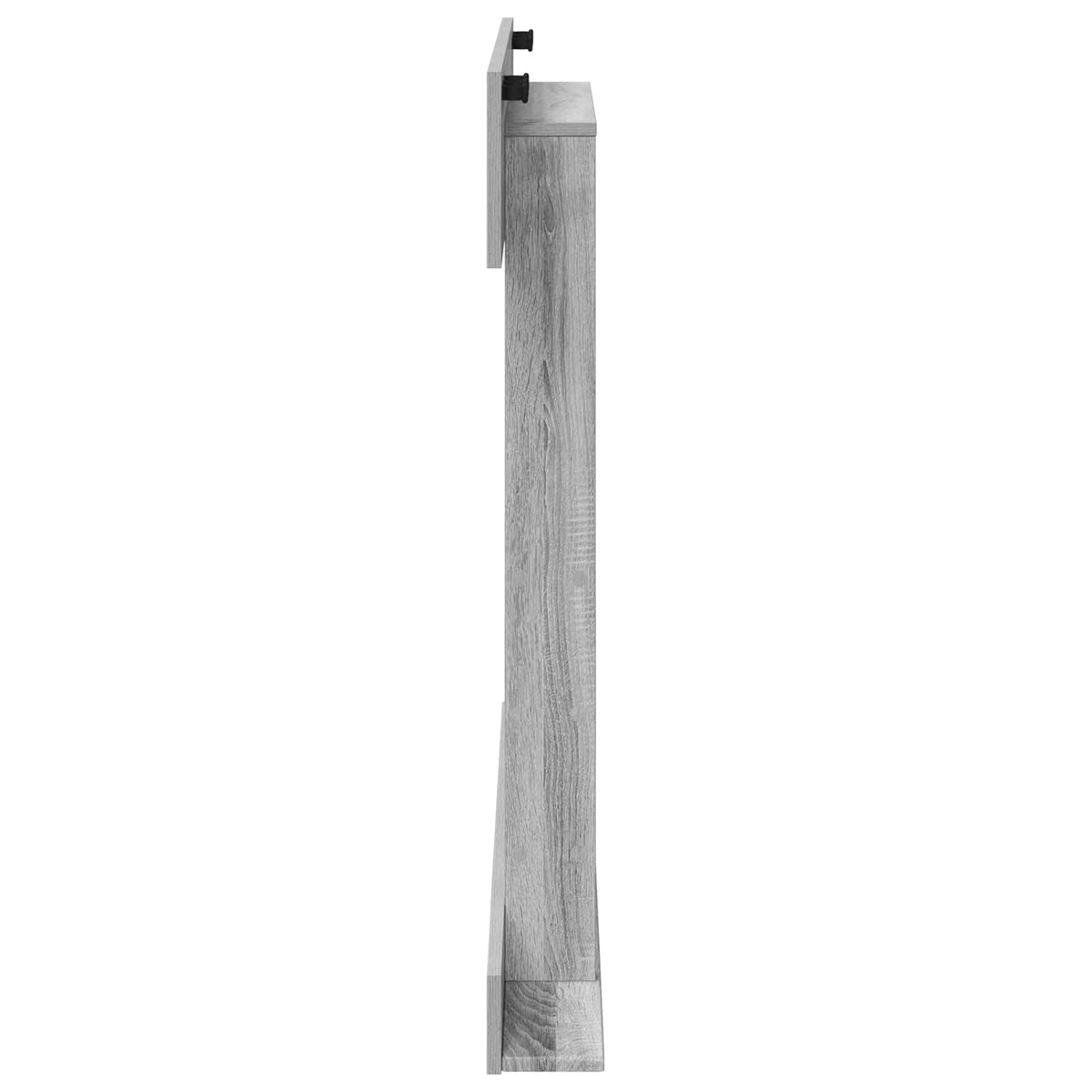 Vægmonteret fiskestangsholder Konstrueret træ 93 x 12 x 103 cm