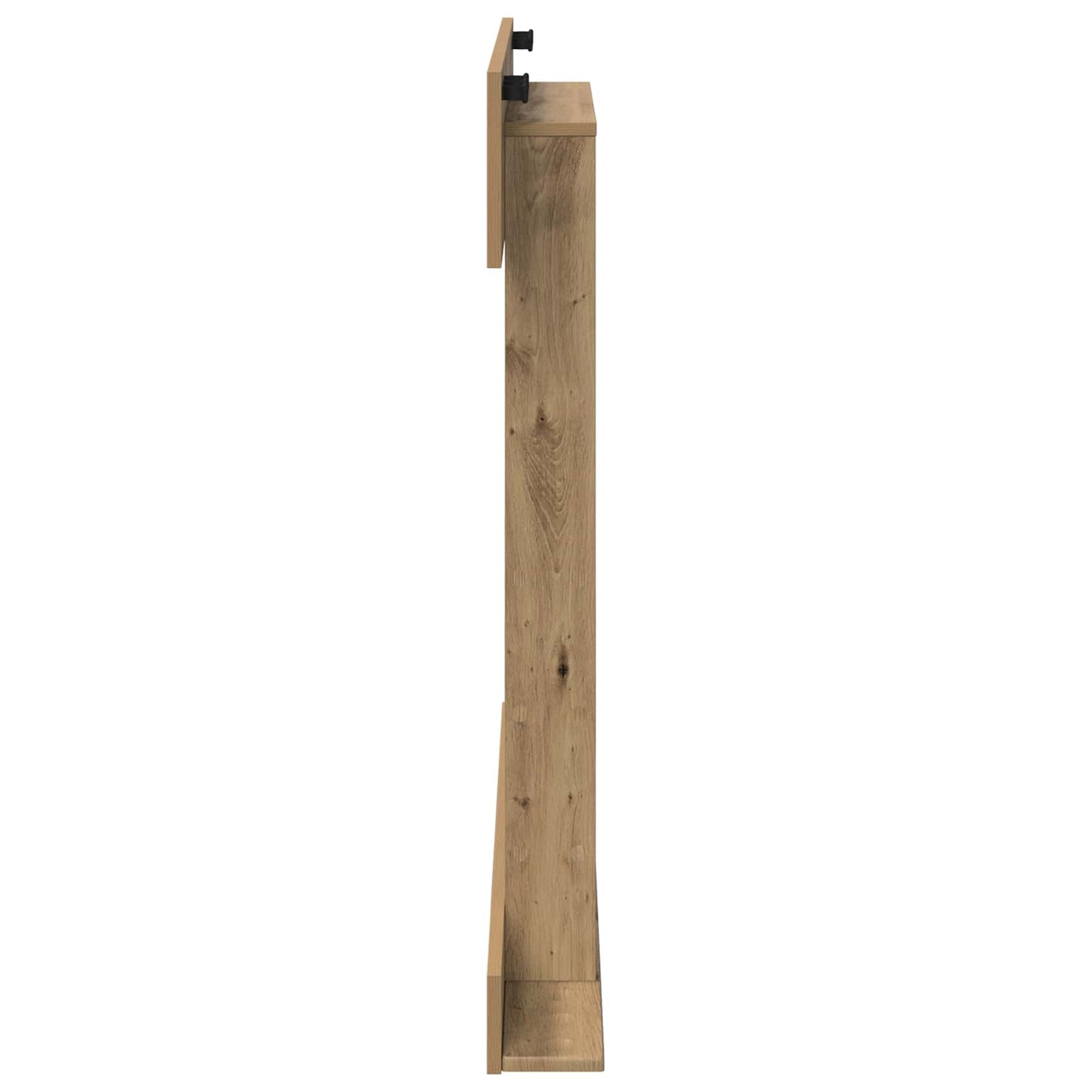 Vægmonteret fiskestangsholder Konstrueret træ 93 x 12 x 103 cm