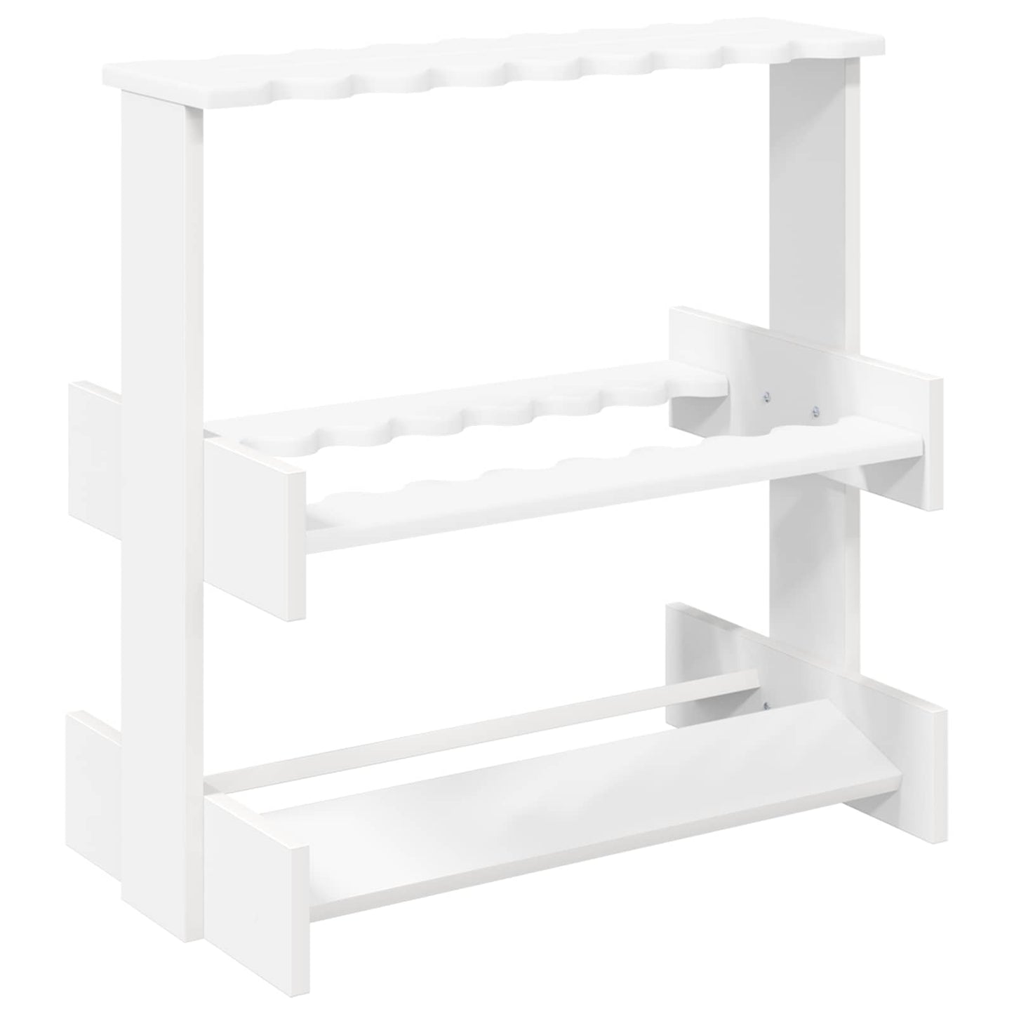 Holder til fiskestang Konstrueret træ 60 x 35 x 60 cm Hvid
