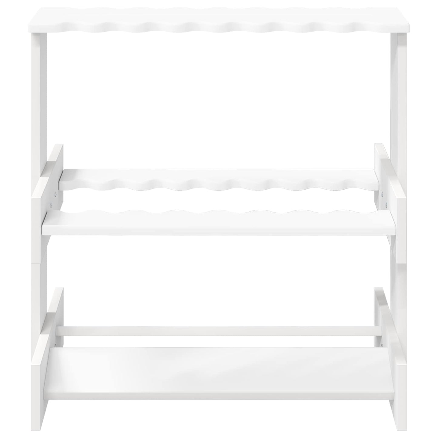 Holder til fiskestang Konstrueret træ 60 x 35 x 60 cm Hvid