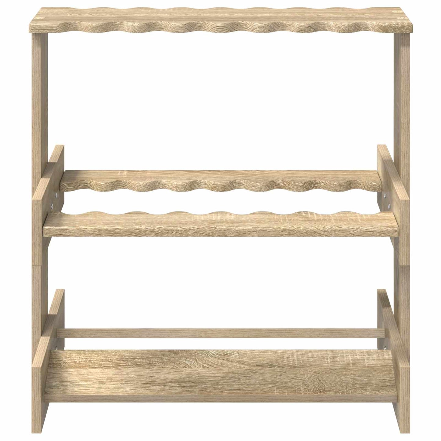 Holder til fiskestang Konstrueret træ 60 x 35 x 60 cm Sonoma-eg