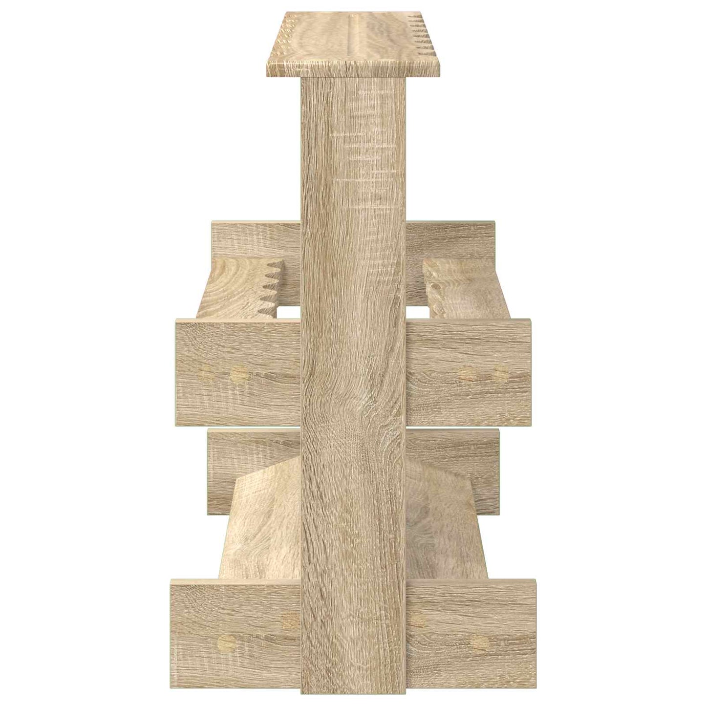 Holder til fiskestang Konstrueret træ 60 x 35 x 60 cm Sonoma-eg