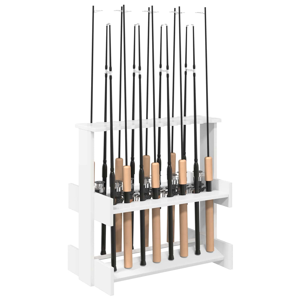 Holder til fiskestang Konstrueret træ 60 x 35 x 60 cm