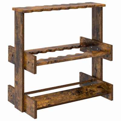 Holder til fiskestang Konstrueret træ 60 x 35 x 60 cm Røget eg