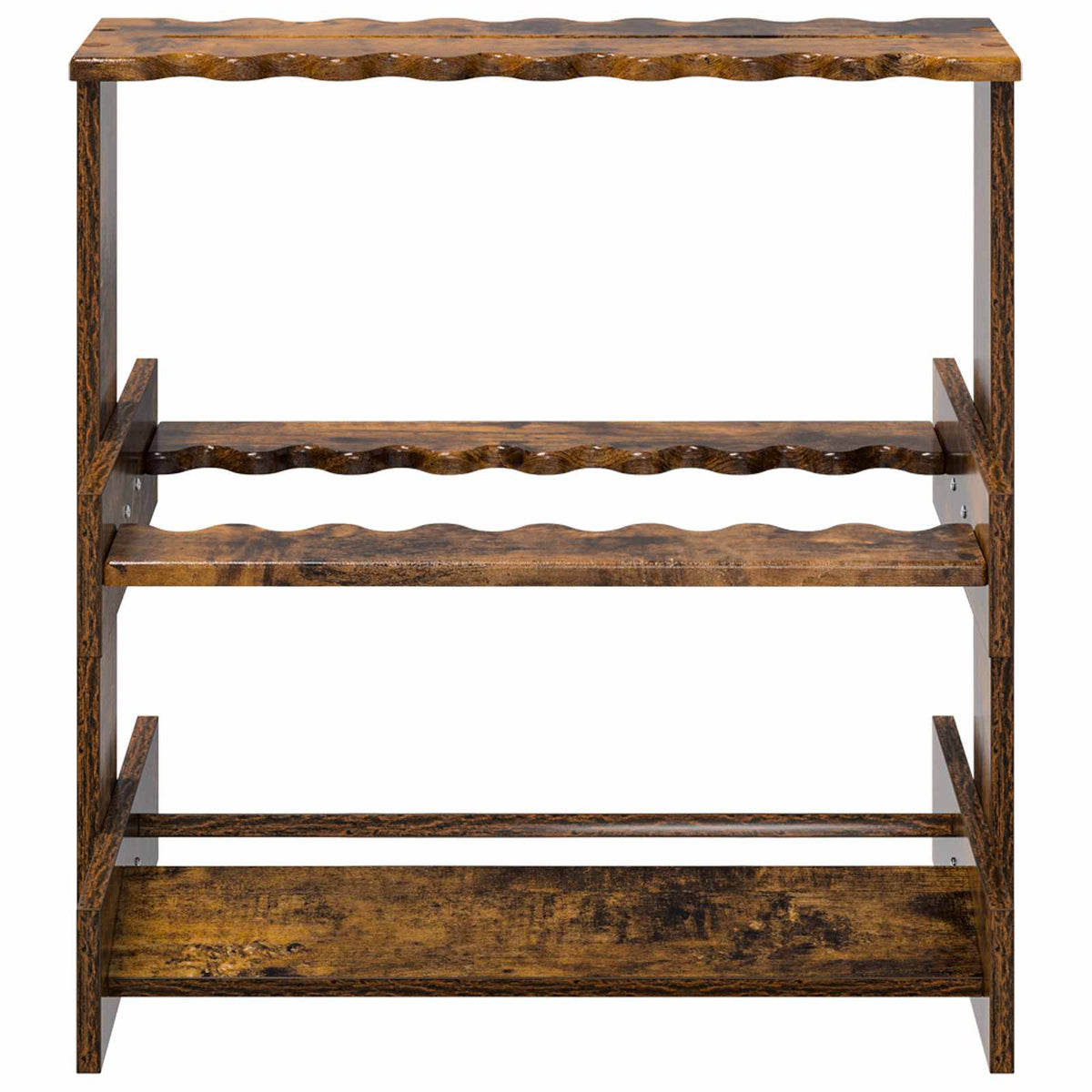Holder til fiskestang Konstrueret træ 60 x 35 x 60 cm Røget eg