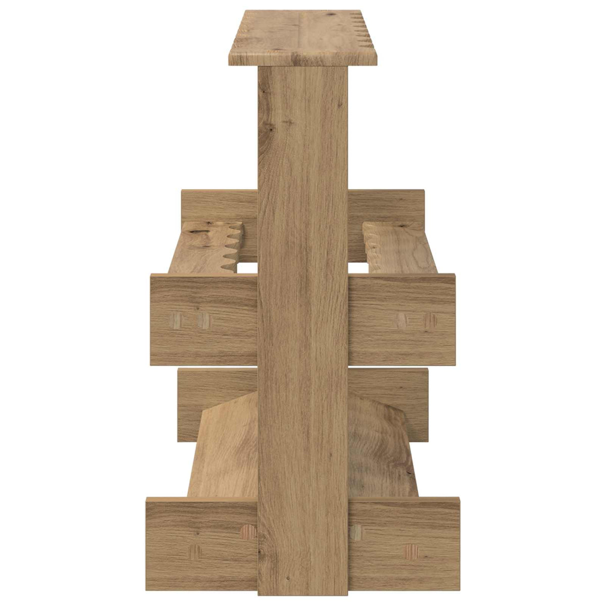 Holder til fiskestang Konstrueret træ 60 x 35 x 60 cm