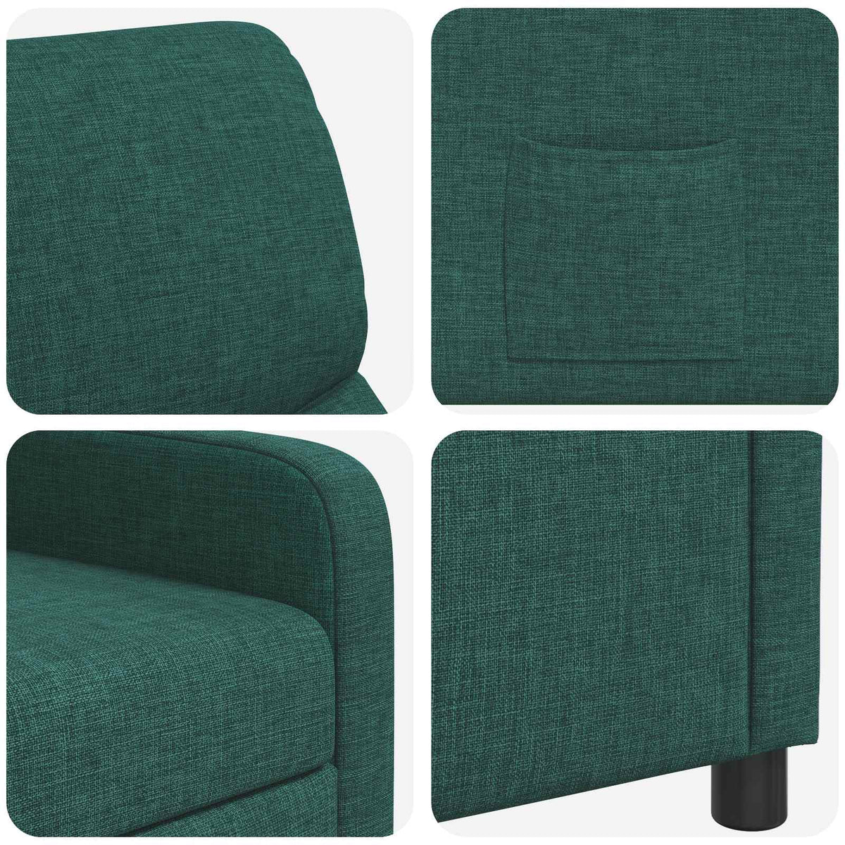 Recliner Mørkegrøn Stof
