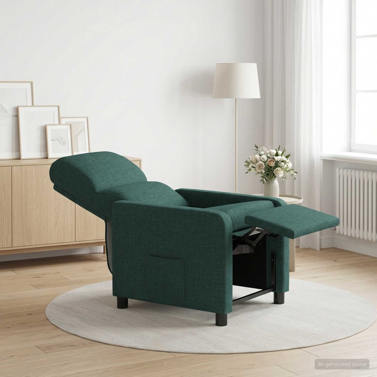 Recliner Mørkegrøn Stof