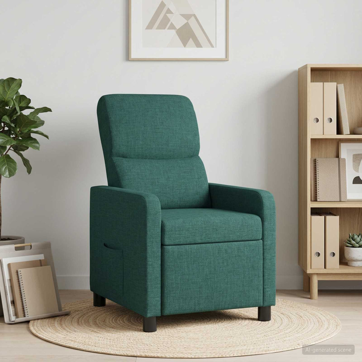 Recliner Mørkegrøn Stof