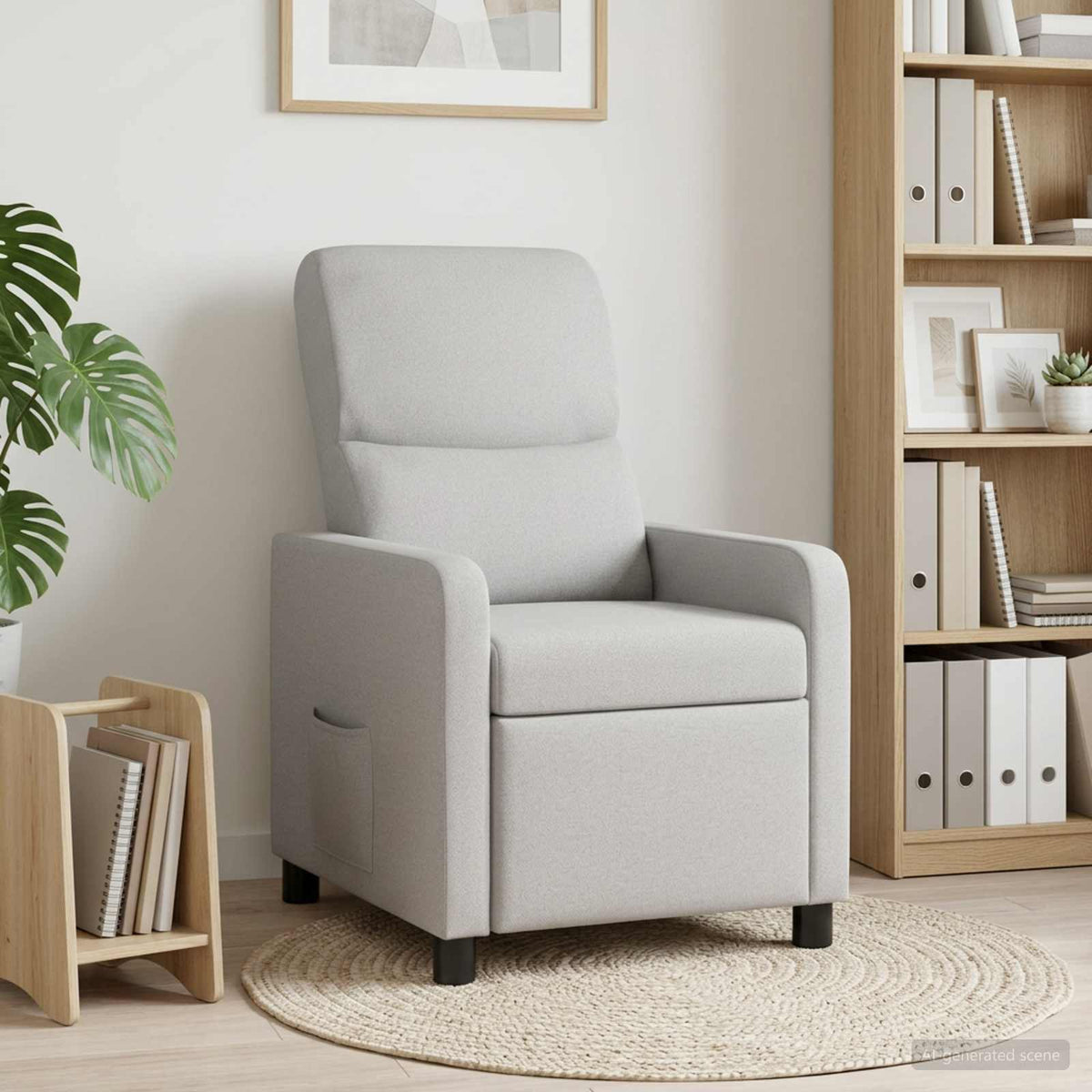 Recliner Skygrå Stof