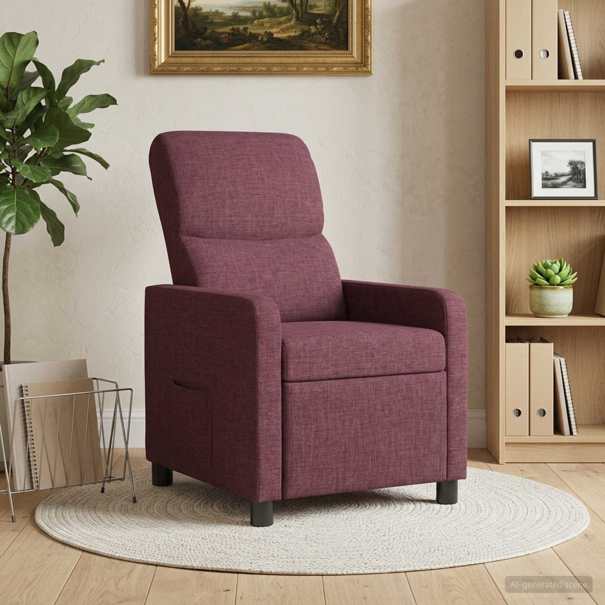 Recliner Lilla Stof