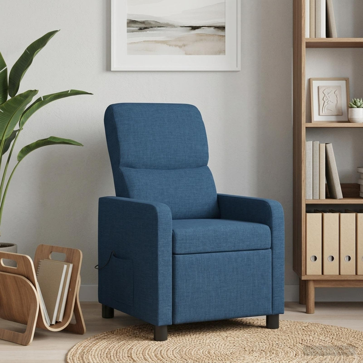 Recliner Blå Stof