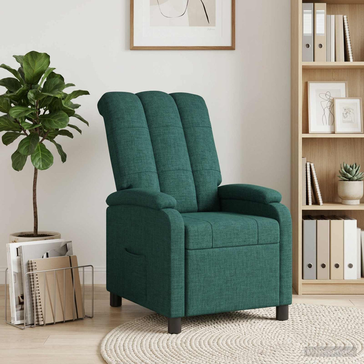 Recliner Mørkegrøn Stof