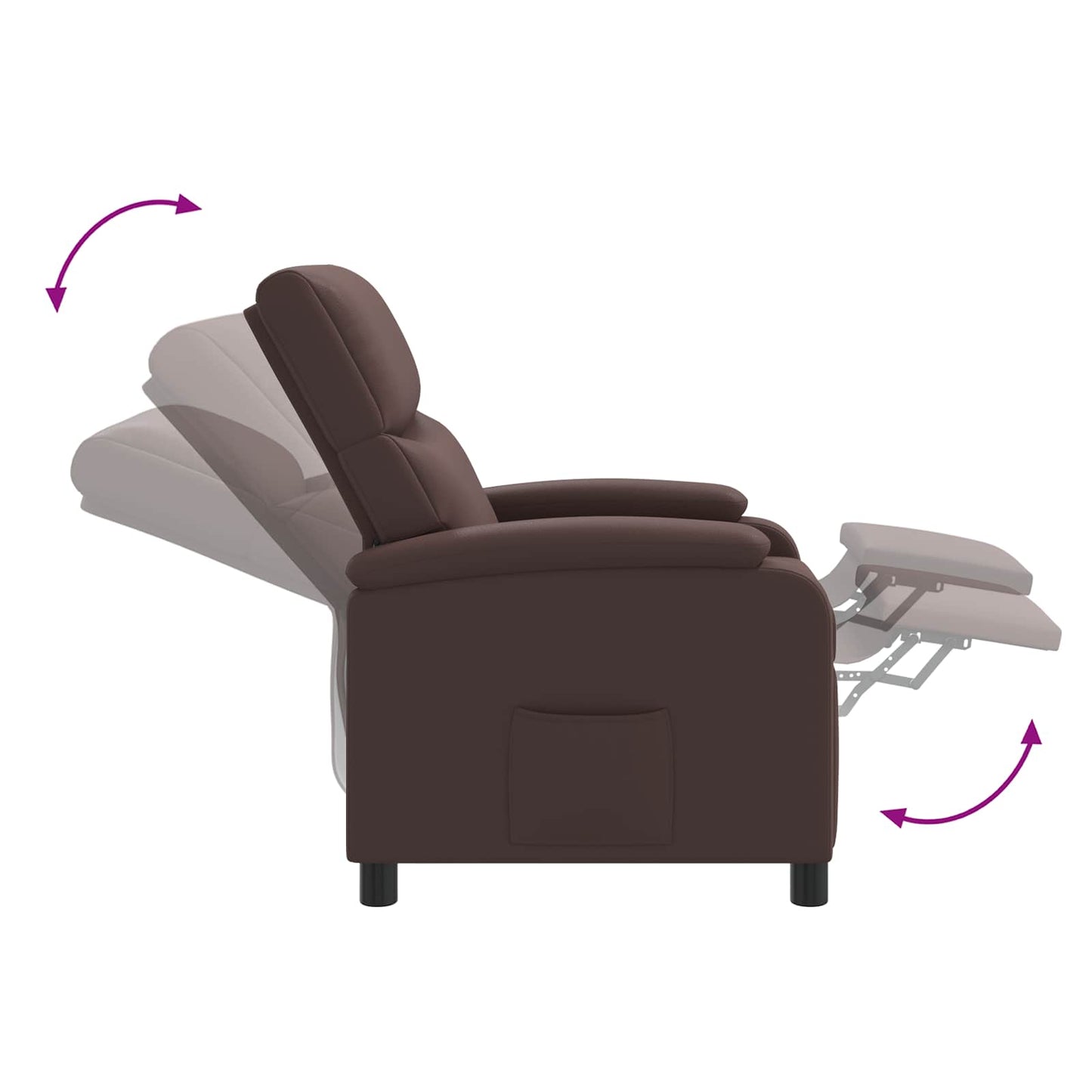 Recliner Brun Kunstlæder