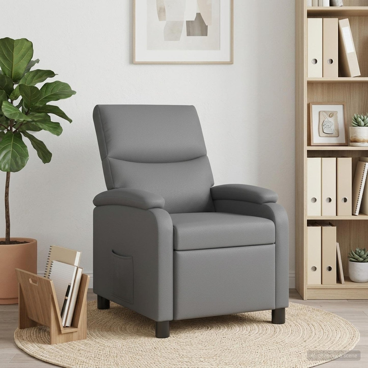 Recliner Grå Kunstlæder