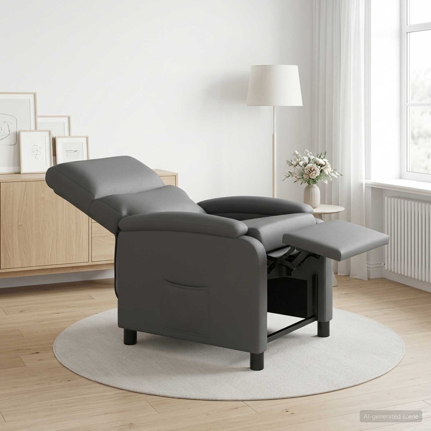 Recliner Grå Kunstlæder