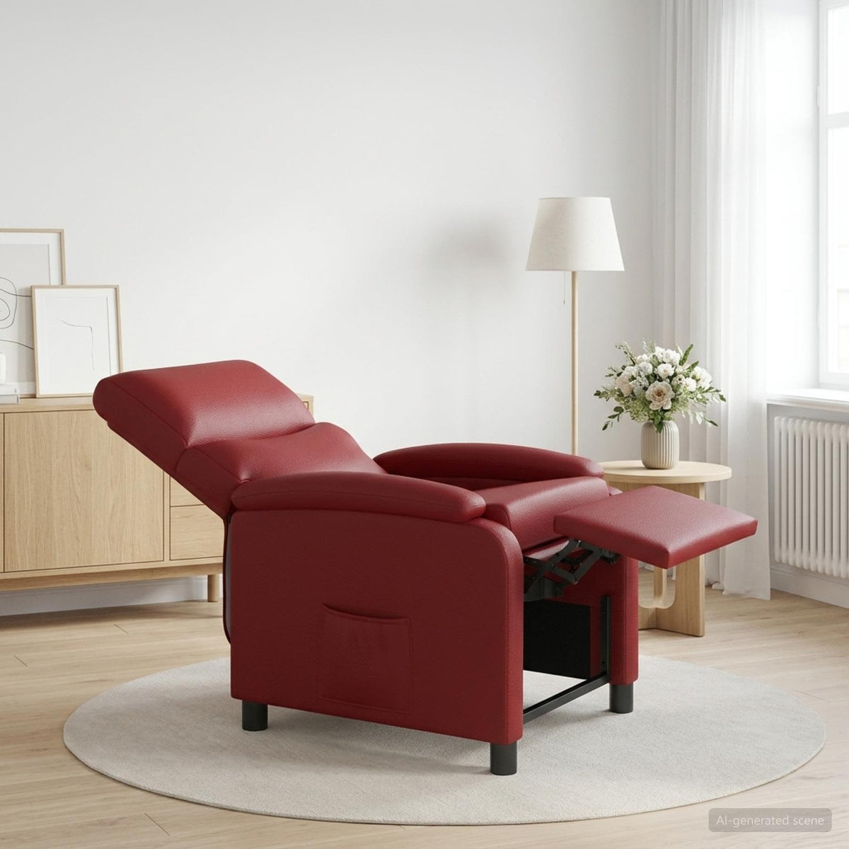 Recliner Vinrød Kunstlæder