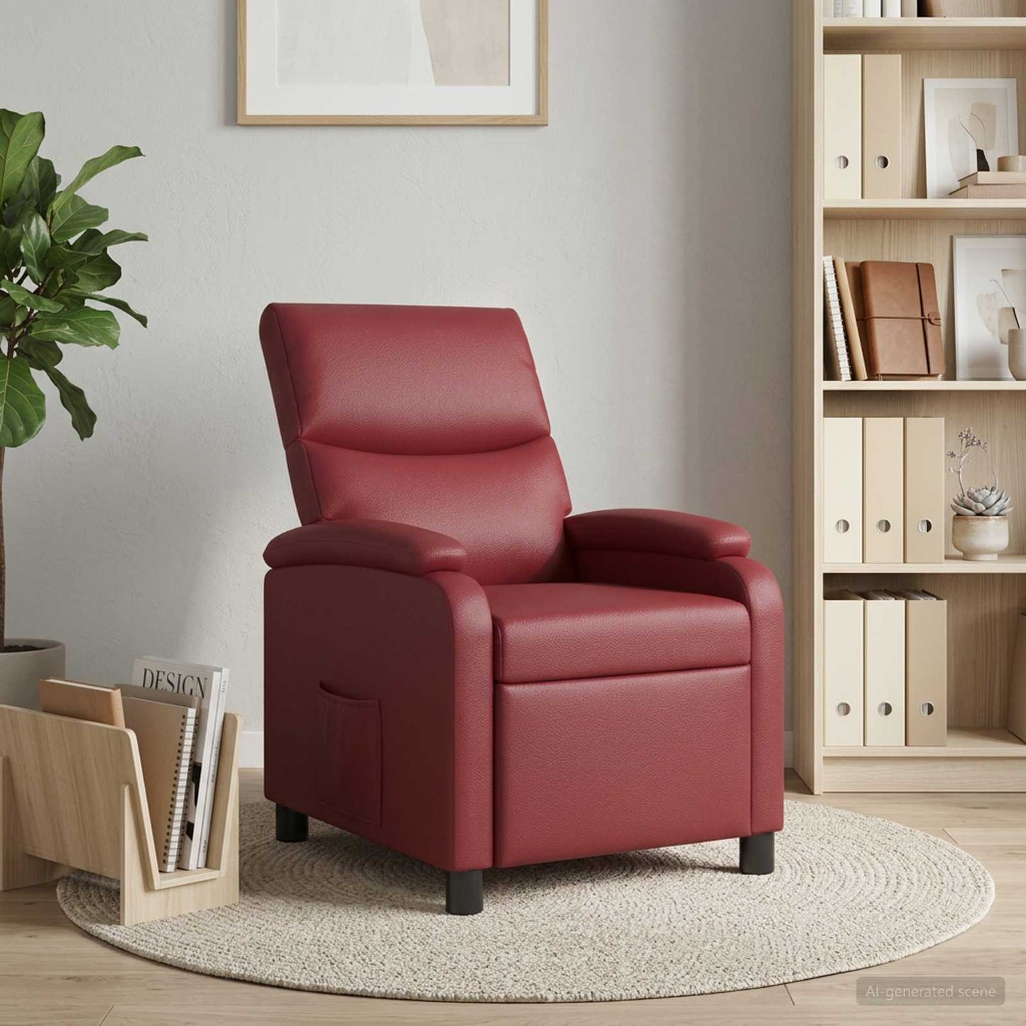 Recliner Vinrød Kunstlæder