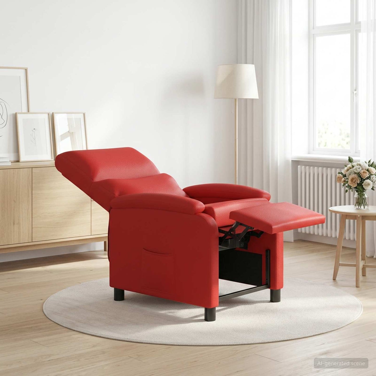 Recliner Rød Kunstlæder
