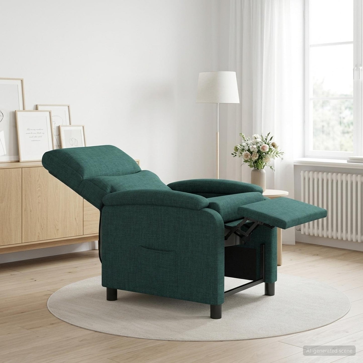 Recliner Mørkegrøn Stof