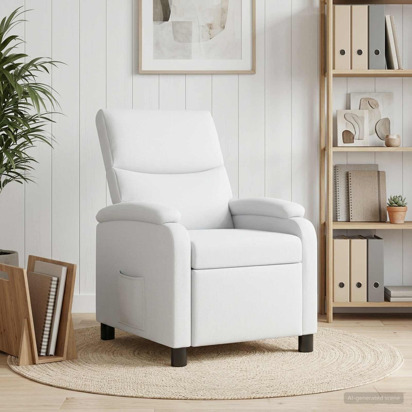 Recliner Hvid Stof
